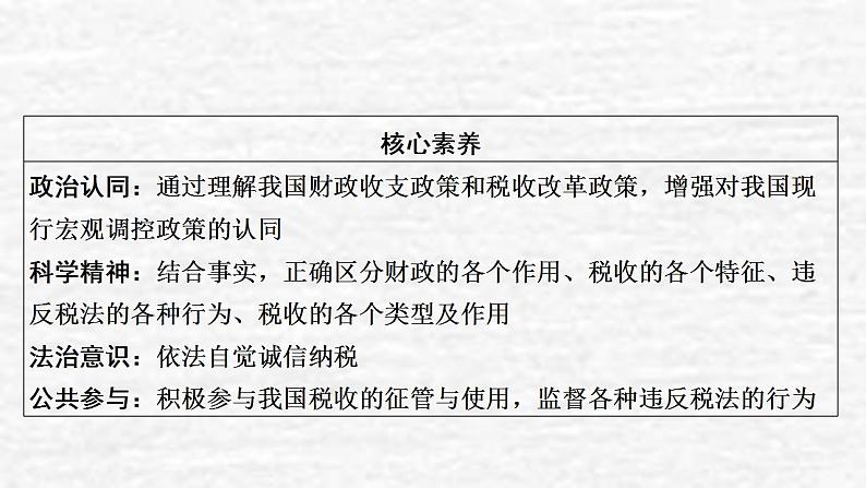 高考政治一轮复习第三单元收入与分配第8课财政与税收课件新人教版必修1第3页