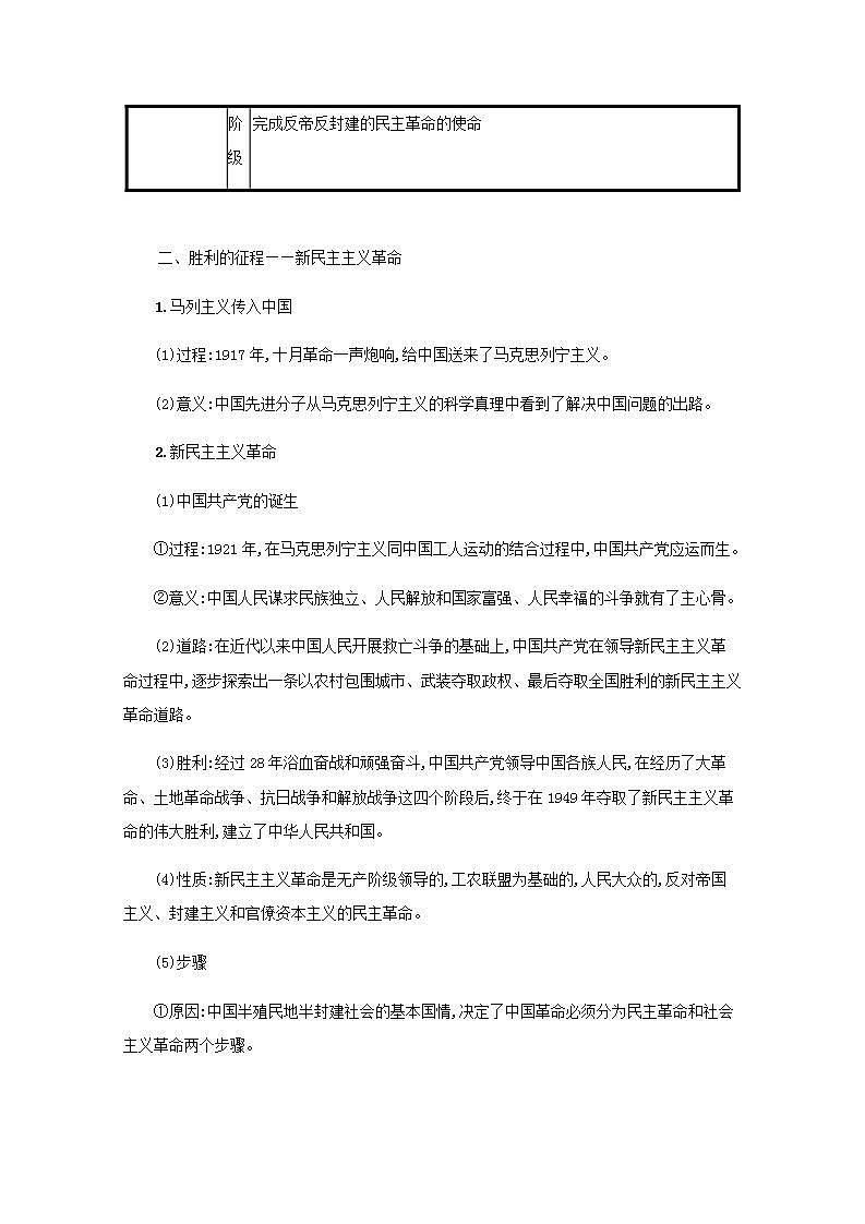2022届新教材高考政治一轮复习第二单元中国特色社会主义的开创与发展第二课只有社会主义才能救中国学案部编版第3页
