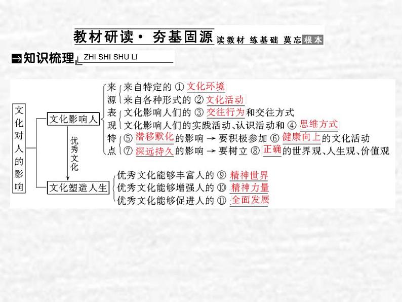 高中政治一轮复习第一单元文化与生活2文化对人的影响课件新人教版必修3第3页