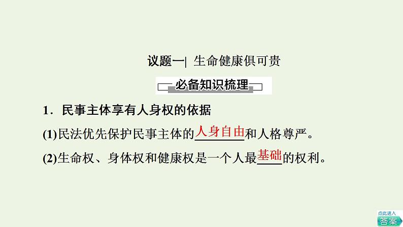 2021_2022学年新教材高中政治第1单元民事权利与义务第1课第2框积极维护人身权利课件部编版选择性必修2第2页