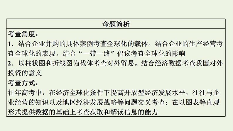 高考政治一轮复习第四单元发展社会主义市抄济第11课经济全球化与对外开放课件新人教版必修1第4页