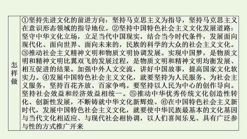 高考政治一轮复习第四单元当代国际社会第9课坚持中国特色社会主义文化发展道路课件新人教版必修3第8页