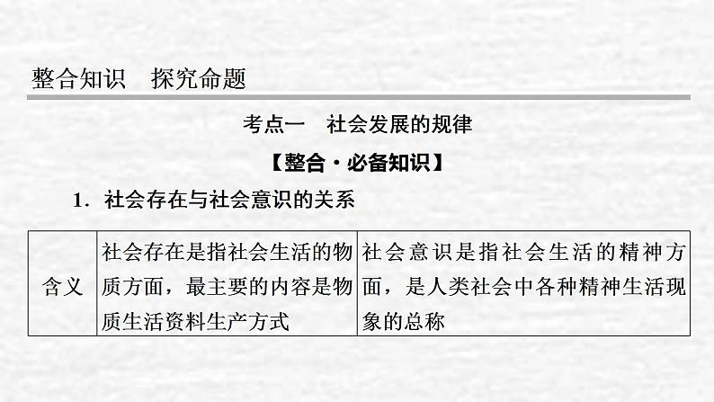 高考政治一轮复习第四单元认识社会与价值选择第11课寻觅社会的真谛课件新人教版必修4第5页