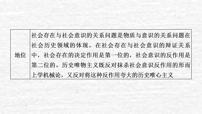 高考政治一轮复习第四单元认识社会与价值选择第11课寻觅社会的真谛课件新人教版必修4第7页