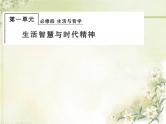 高中政治一轮复习第一单元生活智慧与时代精神练习+课件打包5套新人教版必修4