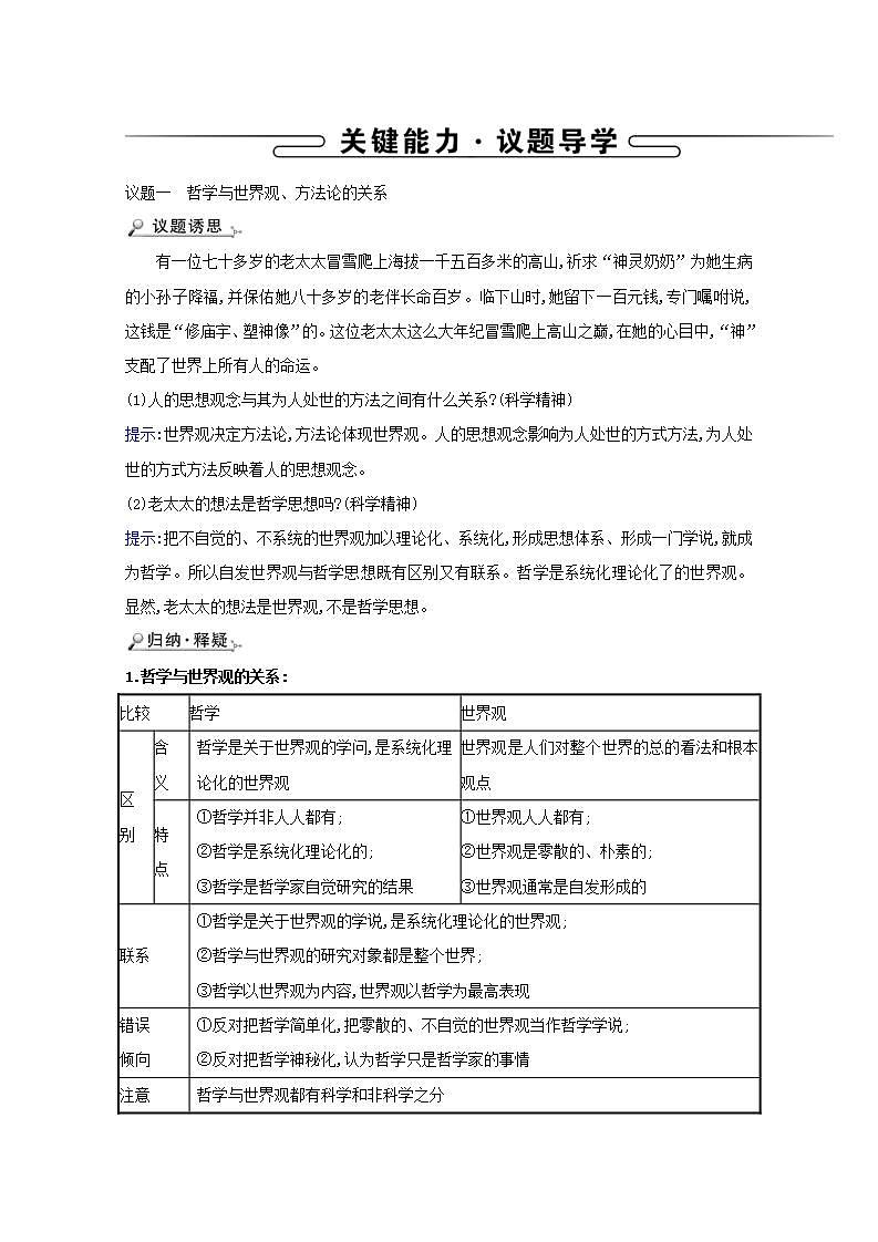高中政治第一单元生活智慧与时代精神学案打包8套新人教版必修4课件PPT02
