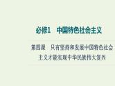 高考政治一轮复习中国特色社会主义第4课只有坚持和发展中国特色社会主义才能实现中华民族伟大复兴课件新人教版必修1