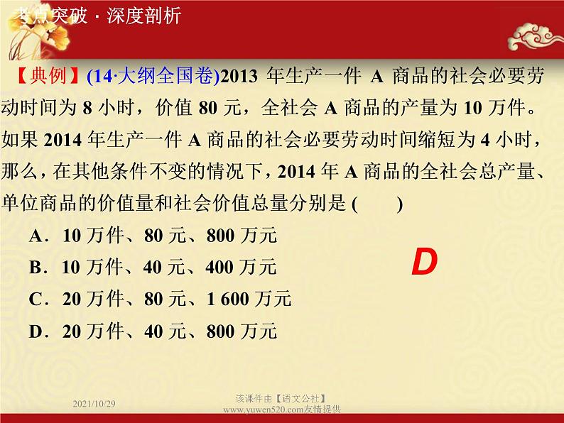 高中政治必修一课件：第二课 多变的价格（共41张PPT）第5页