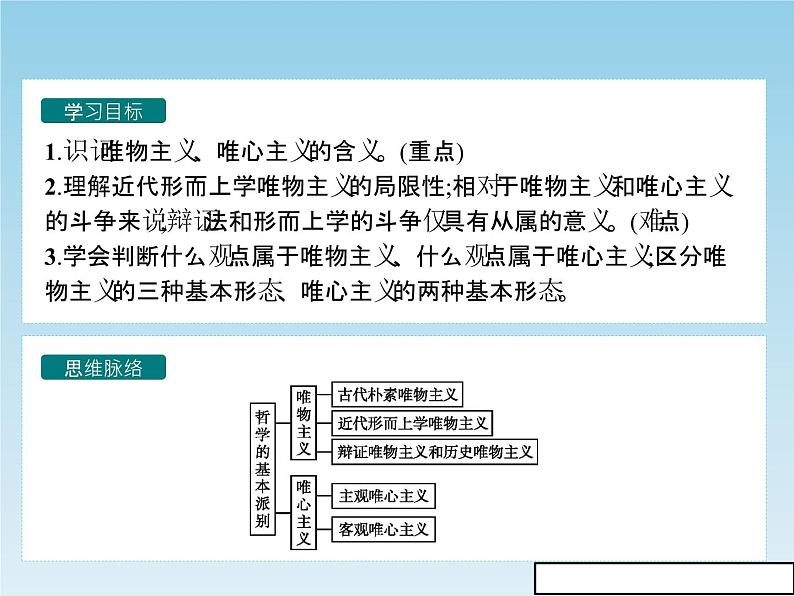 新版高中政治人教版高二必修四课件：2.2唯物主义和唯心主义02