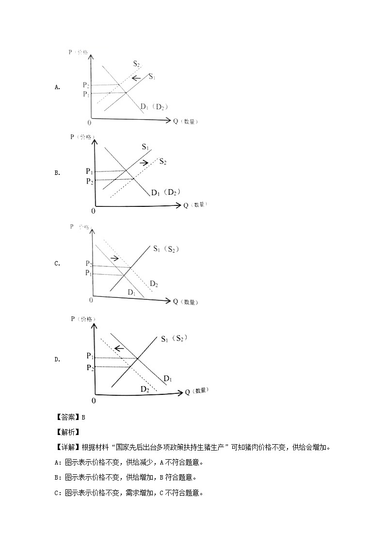 广东省东莞市2020届高三一模考试考文综政治试题+Word版含解析第2页