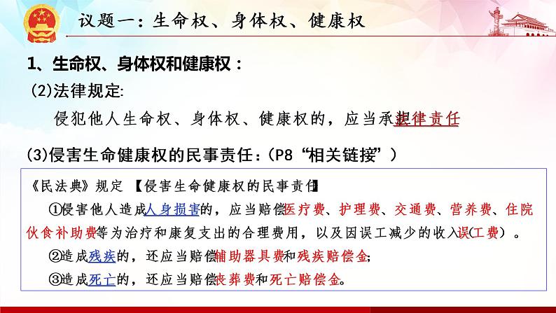 1.2 积极维护人身权利-高二政治高效课堂精品课件（统编版选择性必修2）第6页