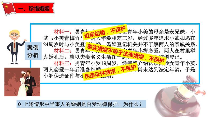 6.1法律保护下的婚姻-高二政治同步课堂教材解读精品课件+导学案（部编版选择性必修二）03