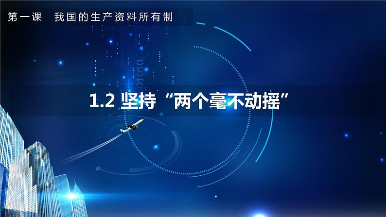 1.2坚持“两个毫不动摇”（课件+素材）2021-2022学年高中政治统编版必修2经济与社会01