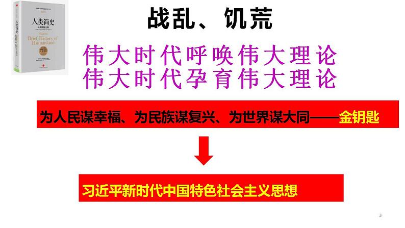 统编版（2019）必修1高中政治4.3习近平新时代中国特色社会主义思想课件（18张PPT）第3页