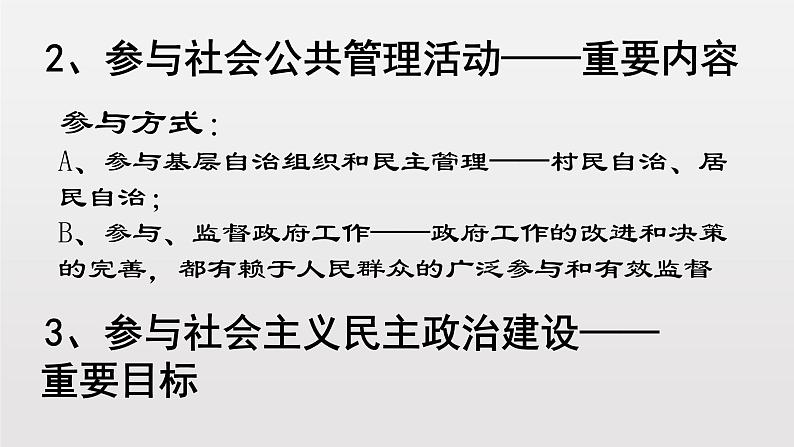 人教版高中政治必修二1.3政治生活：自觉参与(共19张ppt)07