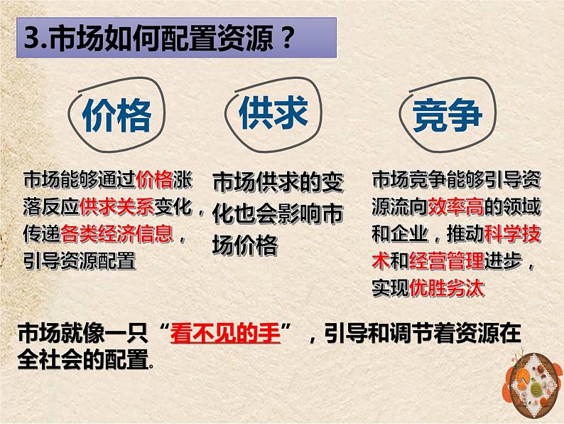 高中政治统编版必修二经济与社会第一单元2.1 使市场在资源配置中起决定性作用课件(共20张PPT）第4页