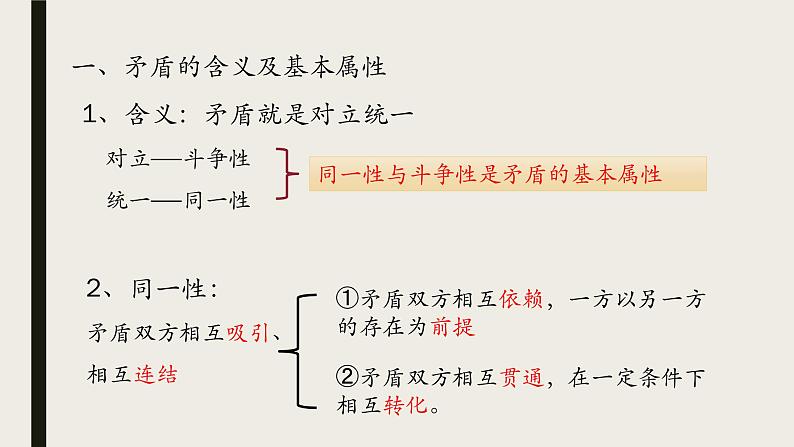 高中政治人教版必修四生活与哲学9.1矛盾是事物发展的源泉和动力课件（共19张PPT）03