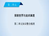 政治必修iv人教新课标课件第二单元探索世界与追求真理知识整合梳理课件（20张）