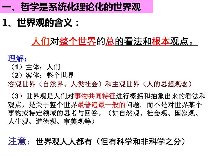 第1课第二框 关于世界观的学说 课件-2020-2021学年高中政治人教版必修四（共30张PPT）第4页