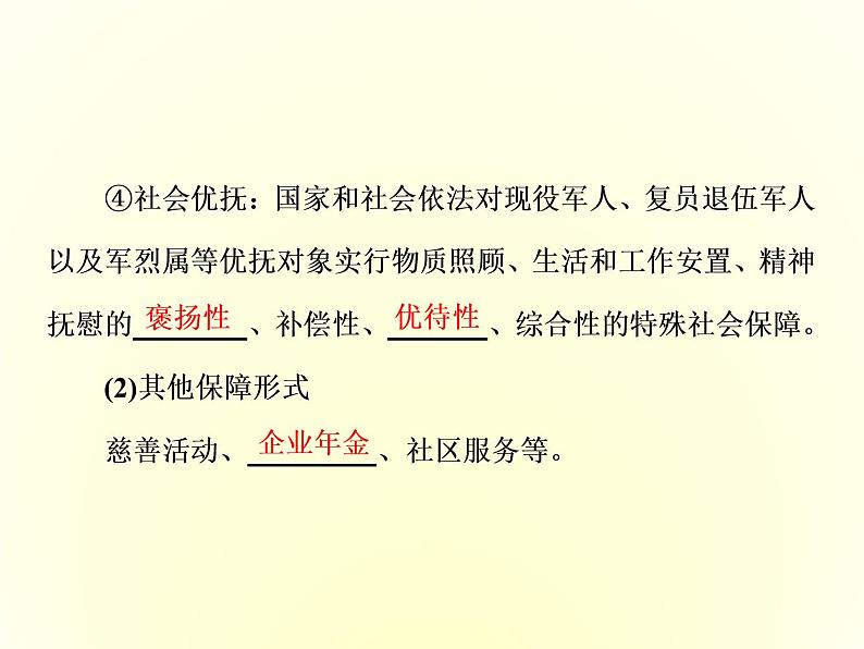 （新教材）2019-2020学年统编版高中政治必修二课件：第二单元  第四课  第二框　我国的社会保障08