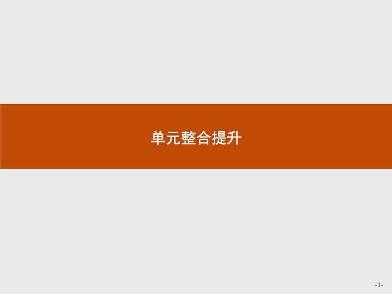 2020-2021学年高中政治部编版（2019）必修3 课件  第一单元　中国共产党的领导  单元整合提升第1页