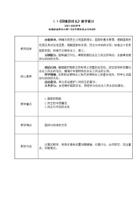 高中政治思品人教统编版选择性必修1 当代国际政治与经济国家是什么优质教学设计