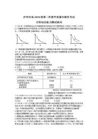 四川省泸州市2021届高三下学期第二次教学质量诊断性考试政治试卷