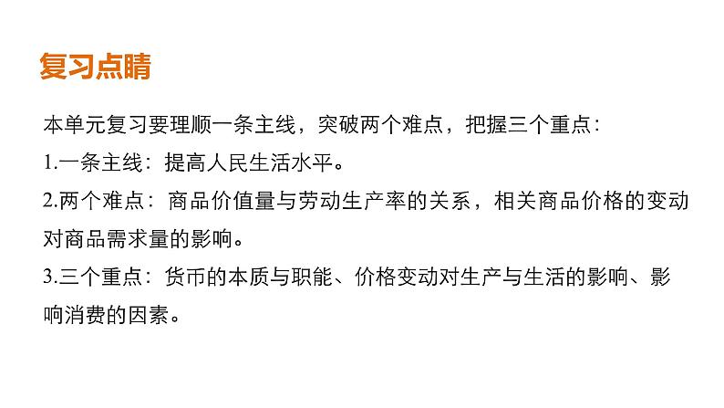 第一单元 生活与消费 单元综合提升 课件第2页