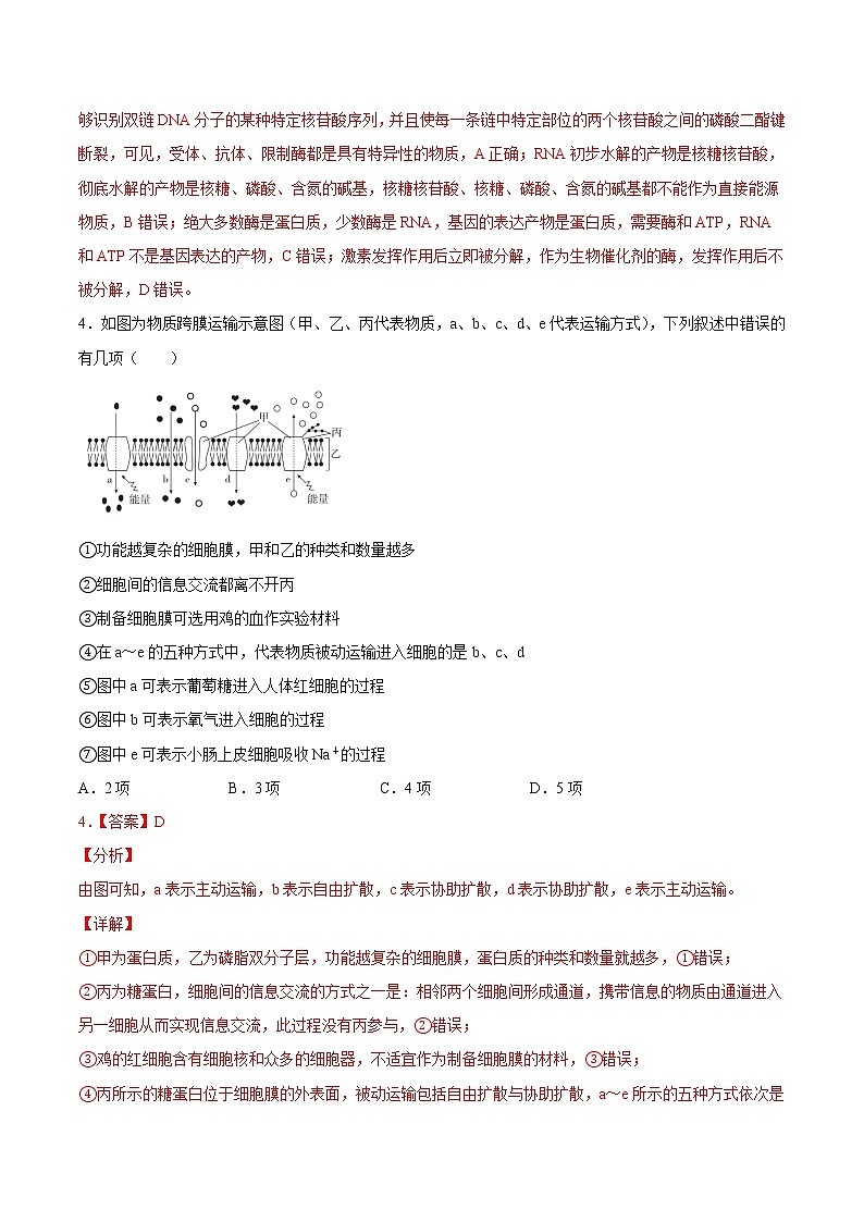 2021年12月山东省普通高中学业水平合格性考试生物仿真模拟试卷B（解析版）第2页