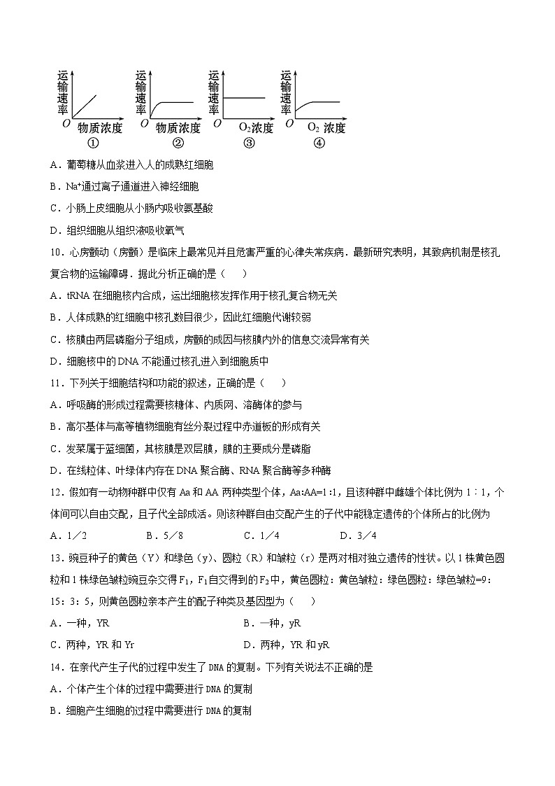 2021年12月山东省普通高中学业水平合格性考试生物仿真模拟试卷B（考试版）第3页