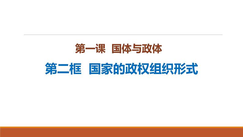 第一单元第一课第二框国家的政权组织形式 课件3（选择性必修1）第2页