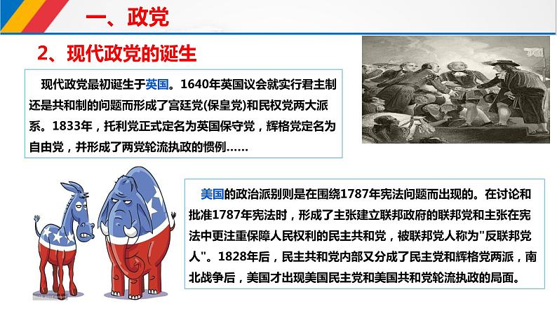 第一单元第一课第三框政党和利益集团 课件1（选择性必修1）07