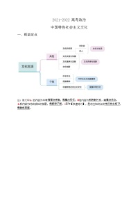 2021-2022高考政治复习中国特色社会主义文化教案