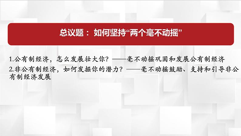 必修2政治新教材人教12坚持“两个毫不动摇pptx_102