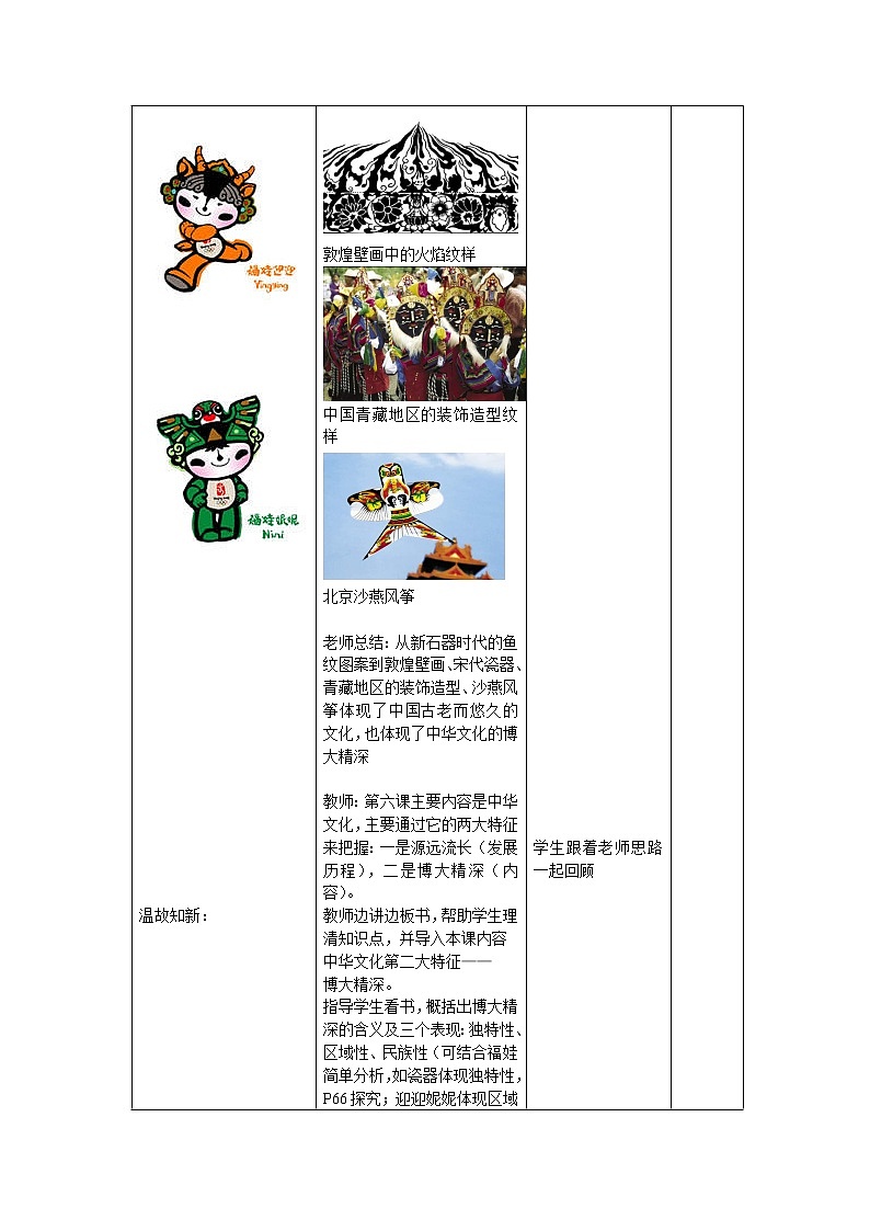 高中政治人教版必修三文化生活博大精深的中华文化 教案03