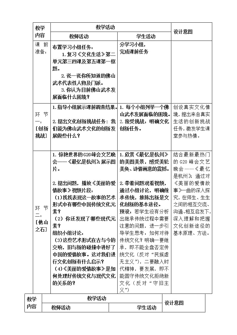 高中政治人教版必修三文化生活文化创新的途径 (2)教案02