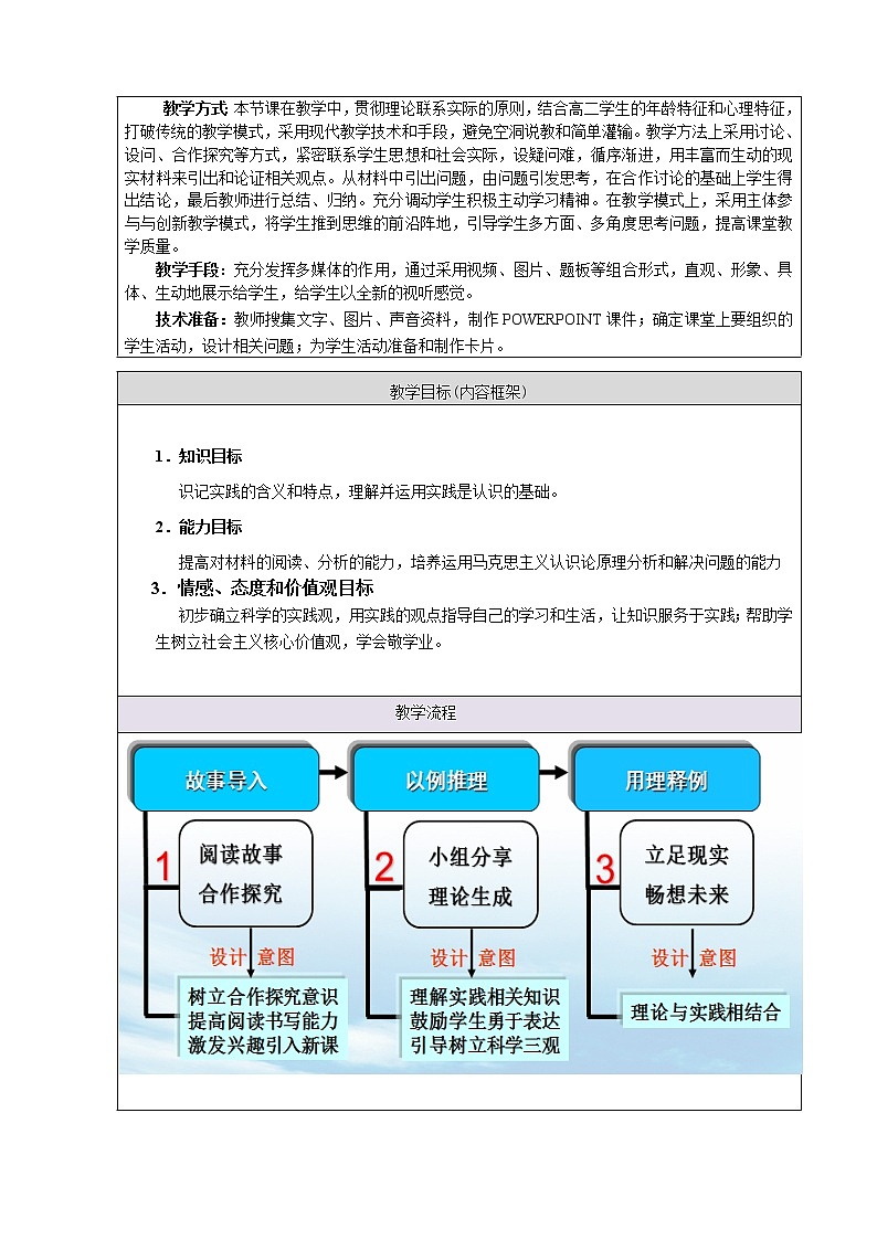 高中政治人教版必修四生活与哲学人的认识从何而来  教案02