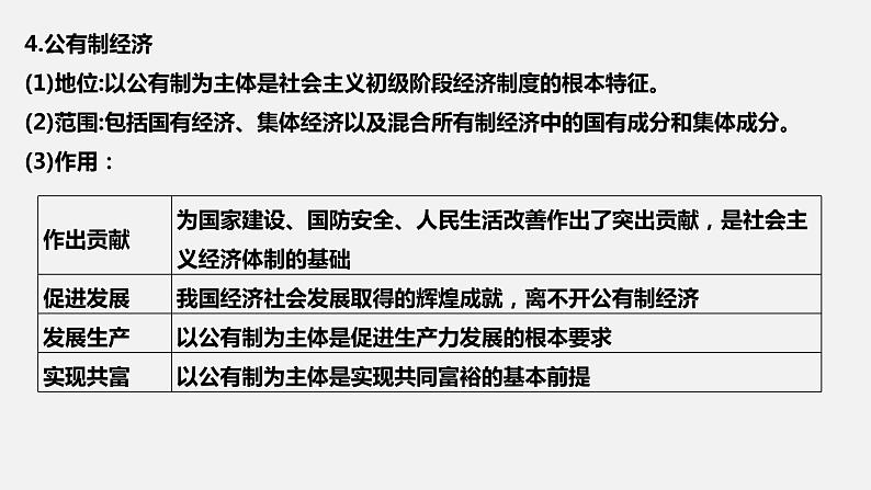 第一课 我国的生产资料所有制-2022年高考政治一轮复习精品课件（新教材新高考统编版必修2）第8页