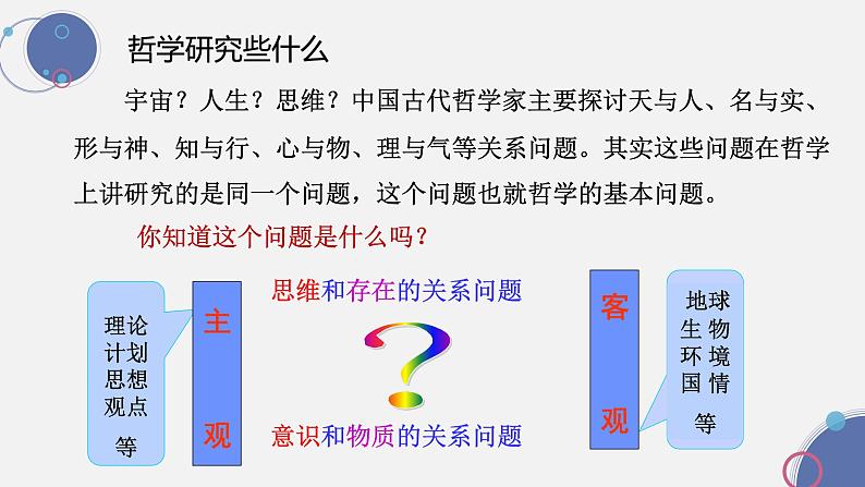 2.1 哲学的基本问题-高中政治人教版必修四生活与哲学课件PPT05