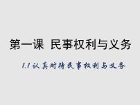 政治 (道德与法治)认真对待民事权利与义务教学课件ppt