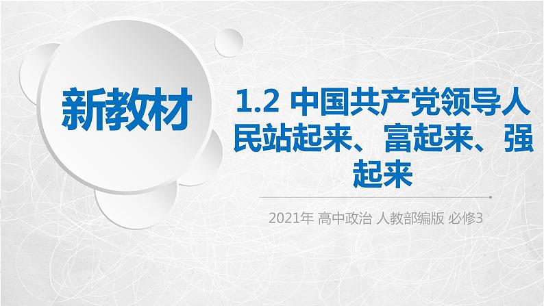 1.2 中国共产党领导人民站起来、富起来、强起来 课件2 高中政治人教部编版必修3 （2022年）01