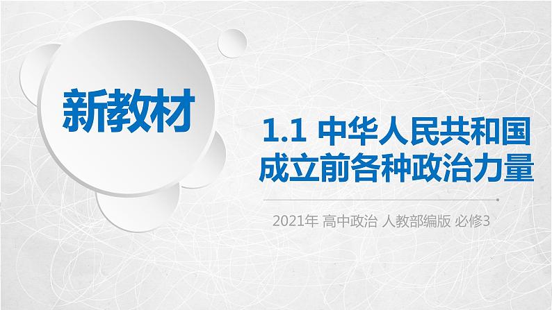 1.1 中华人民共和国成立前各种政治力量 课件2 高中政治人教部编版必修3 （2022年）01