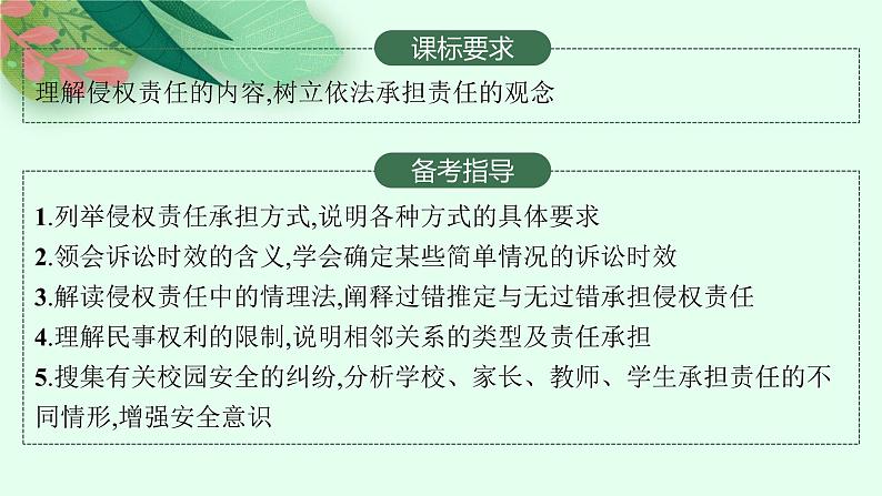 人教版新高考思想政治一轮复习课件--侵权责任与权利界限02