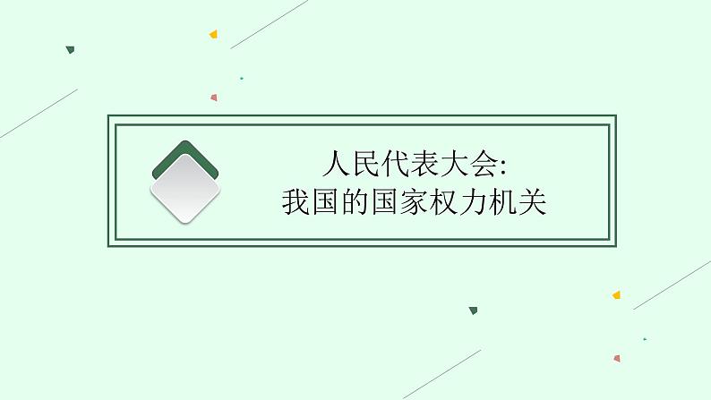 人教版新高考思想政治一轮复习课件--我国的根本政治制度04