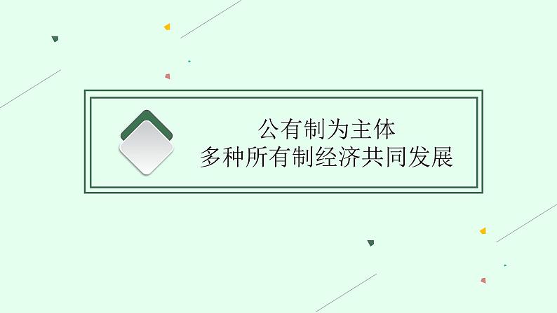 人教版新高考思想政治一轮复习课件--我国的生产资料所有制第4页