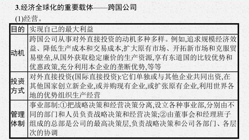 人教版新高考思想政治一轮复习课件--走进经济全球化07