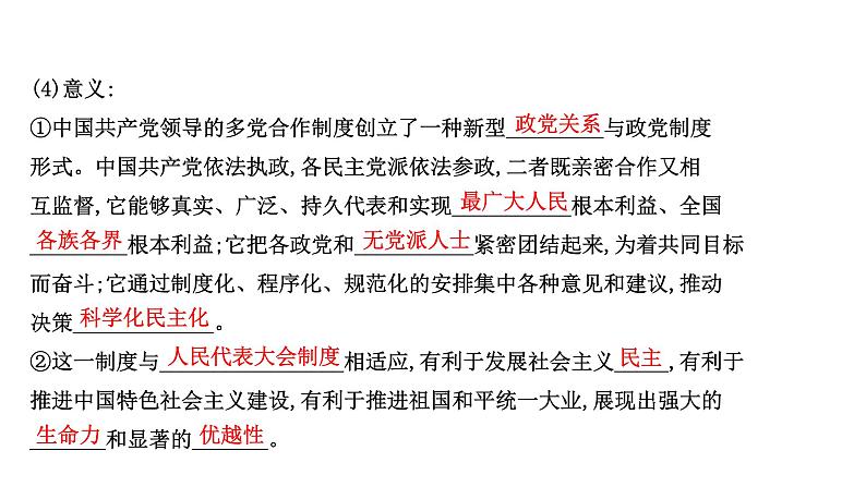 高中政治统编版必修三 2.6.1 中国共产党领导的多党合作和政治协商制度 课件05