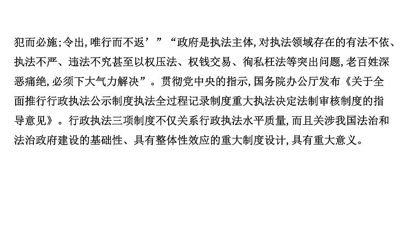 高中政治统编版必修三 3.9.2 严格执法 课件第8页