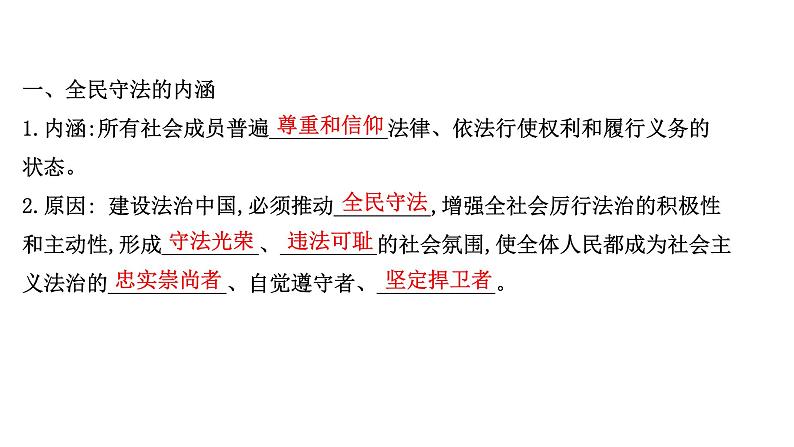 高中政治统编版必修三 3.9.4 全民守法 课件02