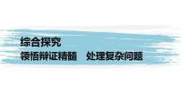 高中政治 (道德与法治)人教统编版选择性必修3 逻辑与思维综合探究 领悟辩证精髓 处理复杂问题说课ppt课件